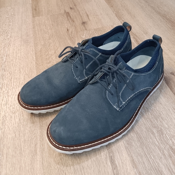J.Murphy Men\'s Navy Nubuck Casual Shoes Size 9